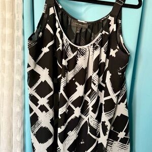 Lane Bryant Black and White Women's Top